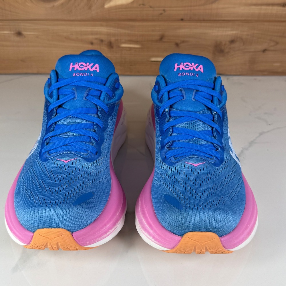 Hoka One One Bondi 8 Running Shoes Coastal Sky All Aboard 1127952 Womens 7B - Picture 8 of 16